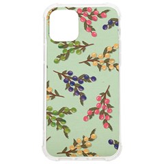 Berries Flowers Pattern Print Iphone 12/12 Pro Tpu Uv Print Case by Maspions