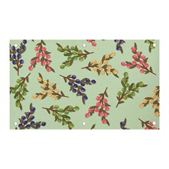 Berries Flowers Pattern Print Banner And Sign 5  X 3  by Maspions