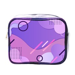 Colorful Labstract Wallpaper Theme Mini Toiletries Bag (one Side) by Apen