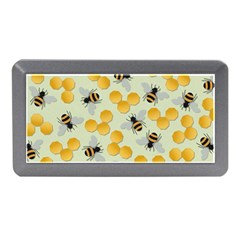 Bees Pattern Honey Bee Bug Honeycomb Honey Beehive Memory Card Reader (mini) by Bedest