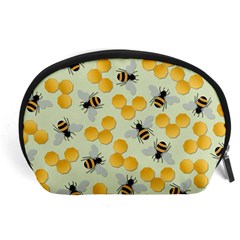 Bees Pattern Honey Bee Bug Honeycomb Honey Beehive Accessory Pouch (large) by Bedest