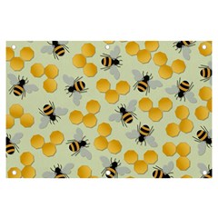 Bees Pattern Honey Bee Bug Honeycomb Honey Beehive Banner And Sign 6  X 4  by Bedest