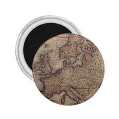 Old Vintage Classic Map Of Europe 2 25  Magnets by Paksenen