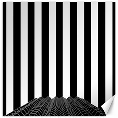 Stripes Geometric Pattern Digital Art Art Abstract Abstract Art Canvas 12  X 12  by Proyonanggan