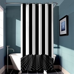 Stripes Geometric Pattern Digital Art Art Abstract Abstract Art Shower Curtain 36  X 72  (stall)  by Proyonanggan