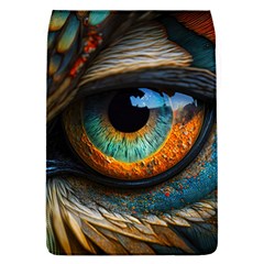 Eye Bird Feathers Vibrant Removable Flap Cover (l) by Hannah976