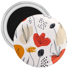 Floral Leaf 3  Magnets by Ndabl3x