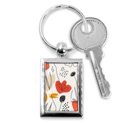 Floral Leaf Key Chain (rectangle) by Ndabl3x