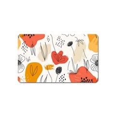 Floral Leaf Magnet (name Card) by Ndabl3x