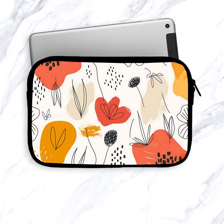 Floral Leaf Apple iPad Mini Zipper Cases