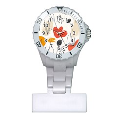 Floral Leaf Plastic Nurses Watch by Ndabl3x