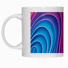 Spiral Swirl Pattern Light Circle White Mug by Ndabl3x