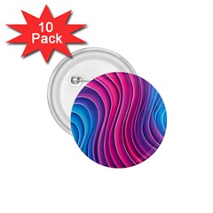 Spiral Swirl Pattern Light Circle 1 75  Buttons (10 Pack) by Ndabl3x