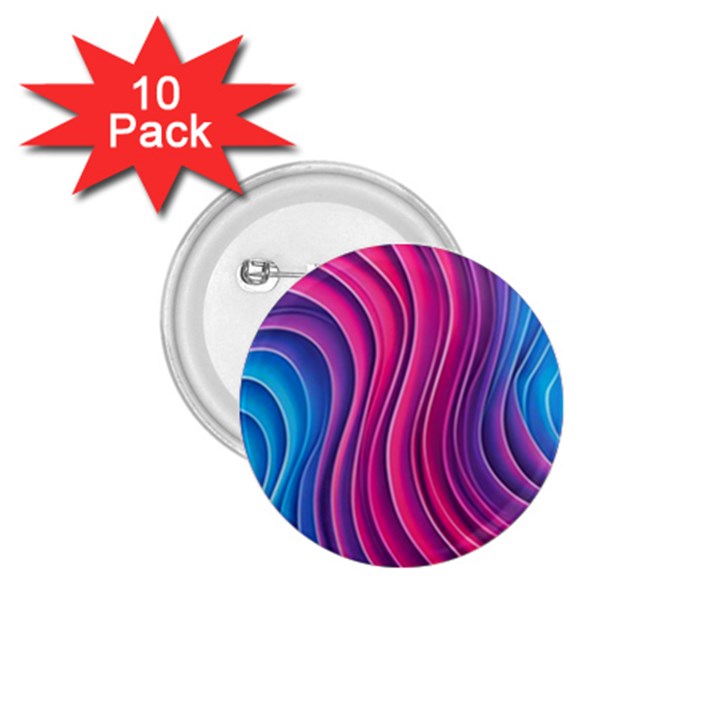 Spiral Swirl Pattern Light Circle 1.75  Buttons (10 pack)