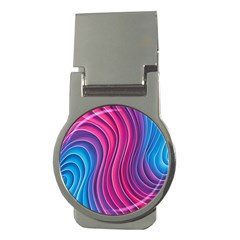 Spiral Swirl Pattern Light Circle Money Clips (round)  by Ndabl3x