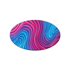 Spiral Swirl Pattern Light Circle Sticker Oval (100 Pack) by Ndabl3x