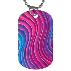 Spiral Swirl Pattern Light Circle Dog Tag (two Sides) by Ndabl3x