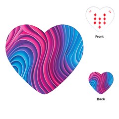 Spiral Swirl Pattern Light Circle Playing Cards Single Design (heart) by Ndabl3x