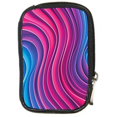 Spiral Swirl Pattern Light Circle Compact Camera Leather Case by Ndabl3x