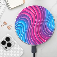 Spiral Swirl Pattern Light Circle Wireless Fast Charger(white) by Ndabl3x