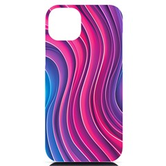 Spiral Swirl Pattern Light Circle Iphone 14 Plus Black Uv Print Case by Ndabl3x