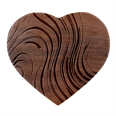 Spiral Swirl Pattern Light Circle Heart Wood Jewelry Box by Ndabl3x