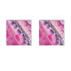 Texture Pink Pattern Paper Grunge Cufflinks (square)