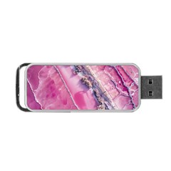 Texture Pink Pattern Paper Grunge Portable Usb Flash (two Sides) by Ndabl3x