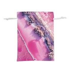 Texture Pink Pattern Paper Grunge Lightweight Drawstring Pouch (m) by Ndabl3x