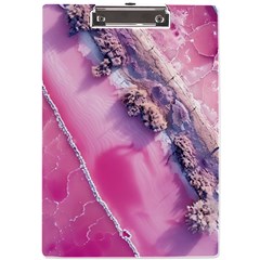 Texture Pink Pattern Paper Grunge A4 Acrylic Clipboard by Ndabl3x