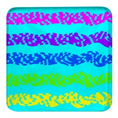 Abstract Design Pattern Square Glass Fridge Magnet (4 Pack)