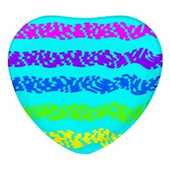 Abstract Design Pattern Heart Glass Fridge Magnet (4 Pack) by Ndabl3x