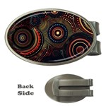 Abstract Geometric Pattern Money Clips (Oval)  Front