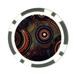 Abstract Geometric Pattern Poker Chip Card Guard by Ndabl3x