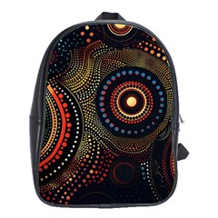 Abstract Geometric Pattern School Bag (large) by Ndabl3x