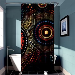 Abstract Geometric Pattern Shower Curtain 36  X 72  (stall)  by Ndabl3x