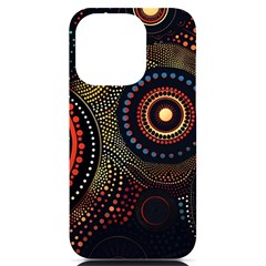 Abstract Geometric Pattern Iphone 14 Pro Black Uv Print Case by Ndabl3x