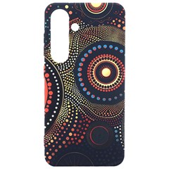 Abstract Geometric Pattern Samsung Galaxy S24 6 2 Inch Black Tpu Uv Case by Ndabl3x