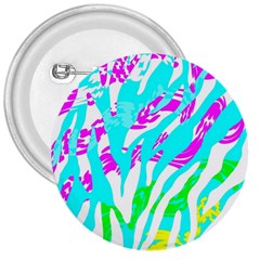 Animal Print Bright Abstract 3  Buttons by Ndabl3x