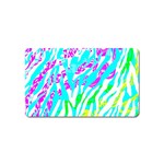 Animal Print Bright Abstract Magnet (Name Card) Front