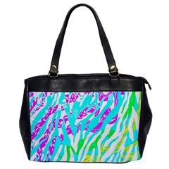 Animal Print Bright Abstract Oversize Office Handbag