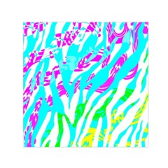 Animal Print Bright Abstract Square Satin Scarf (30  X 30 ) by Ndabl3x