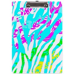 Animal Print Bright Abstract A4 Acrylic Clipboard by Ndabl3x