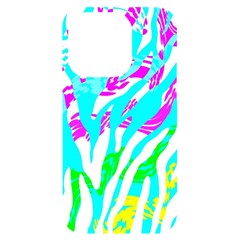 Animal Print Bright Abstract Iphone 14 Pro Black Uv Print Case by Ndabl3x