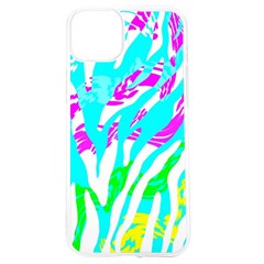 Animal Print Bright Abstract Iphone 15 Tpu Uv Print Case by Ndabl3x