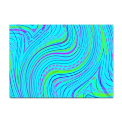 Pattern Swirl Pink Green Aqua Sticker A4 (100 Pack) by Ndabl3x