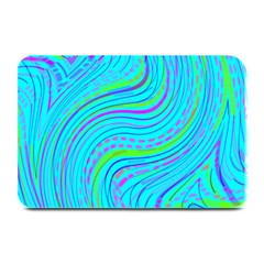 Pattern Swirl Pink Green Aqua Plate Mats by Ndabl3x