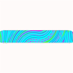 Pattern Swirl Pink Green Aqua Small Bar Mat by Ndabl3x