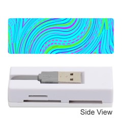 Pattern Swirl Pink Green Aqua Memory Card Reader (stick) by Ndabl3x