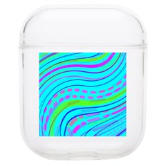 Pattern Swirl Pink Green Aqua Soft Tpu Airpods 1/2 Case by Ndabl3x